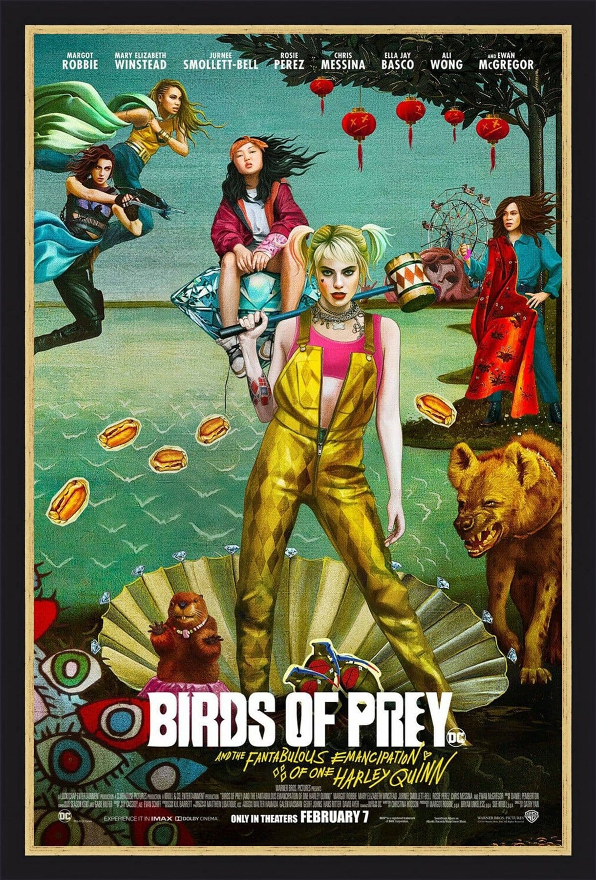 Birds of Prey framed 2